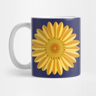 Golden Yellow Boho Sunflower Mug